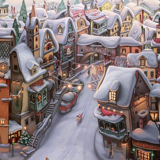 Beautiful animated Christmas picture