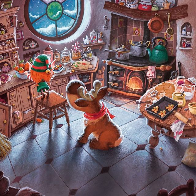 Animated Christmas kitchen