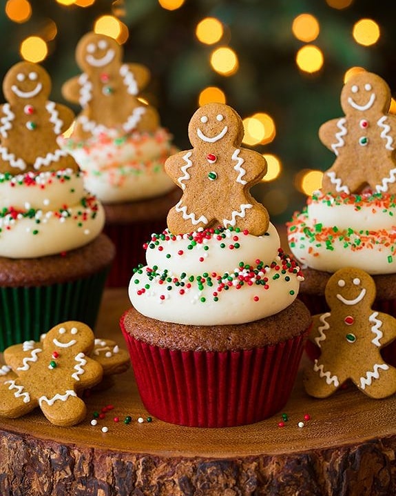 Christmas cookies cupcake