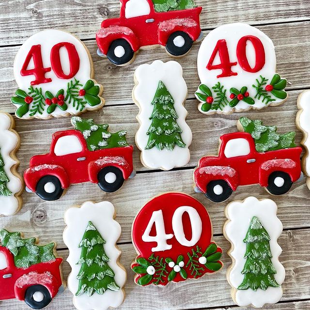 Christmas cookies cars