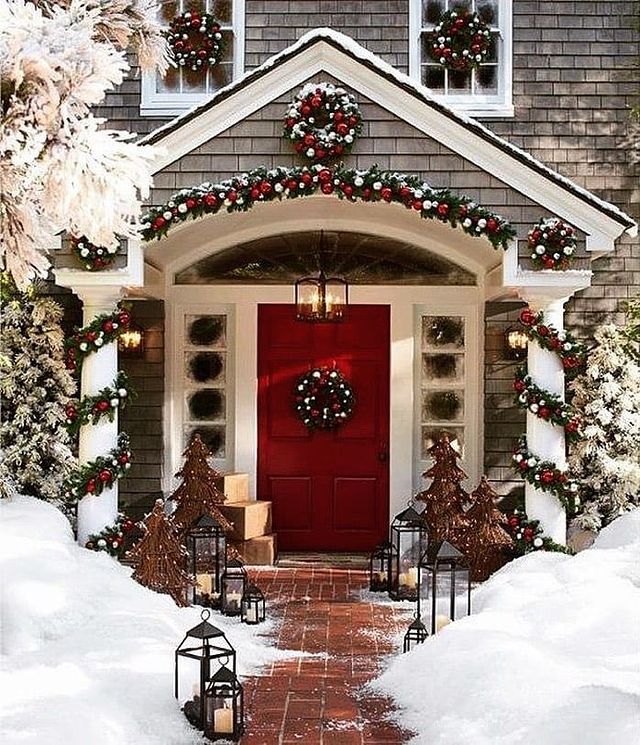 Beautiful Christmas door