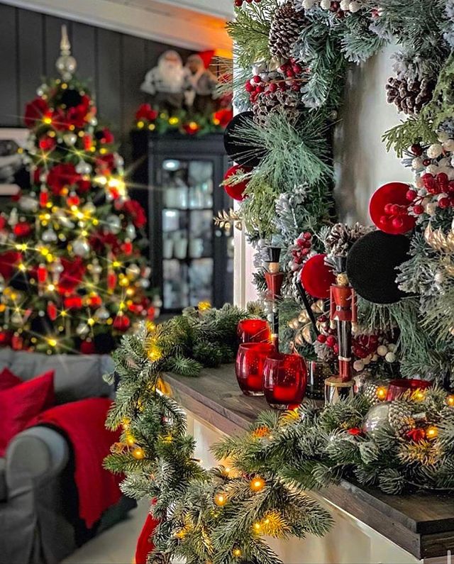 Christmas decoration with Christmas trees