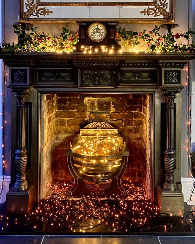 Large Christmas fireplace