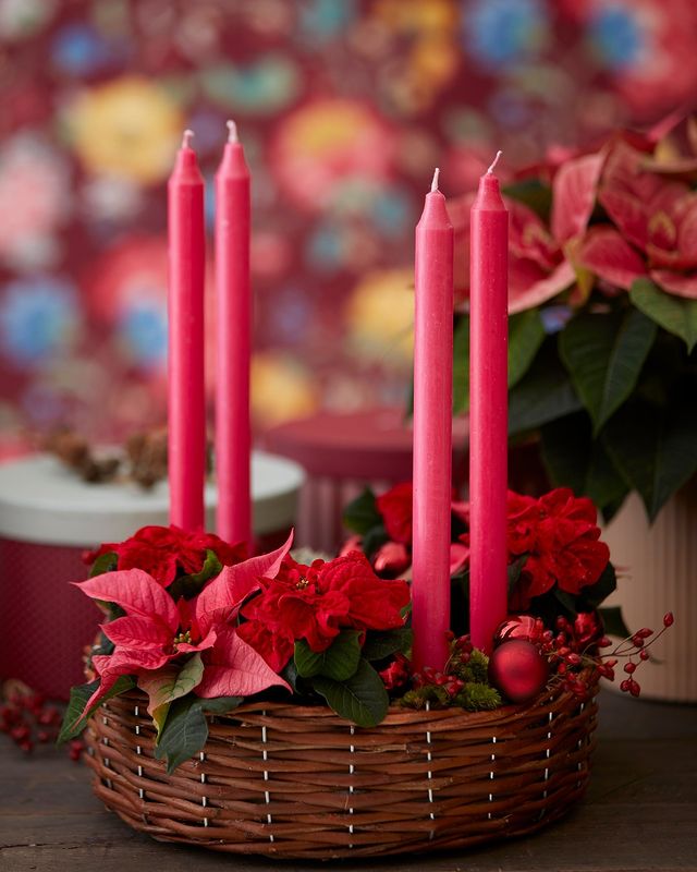 Christmas bouquet candles