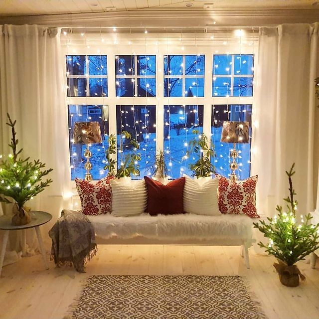 Christmas window interior