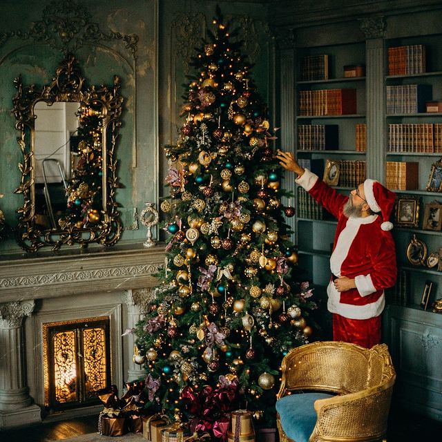 Interior with Santa Claus