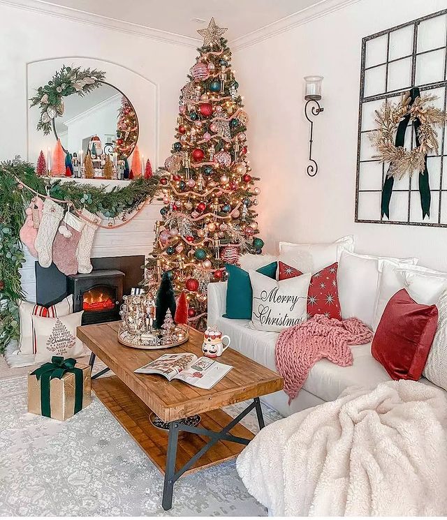 Christmas small room interior