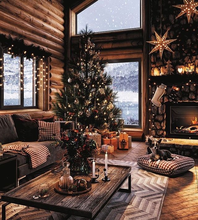 Christmas interior of a house
