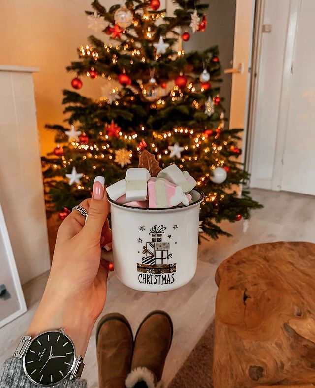 Christmas cup at home