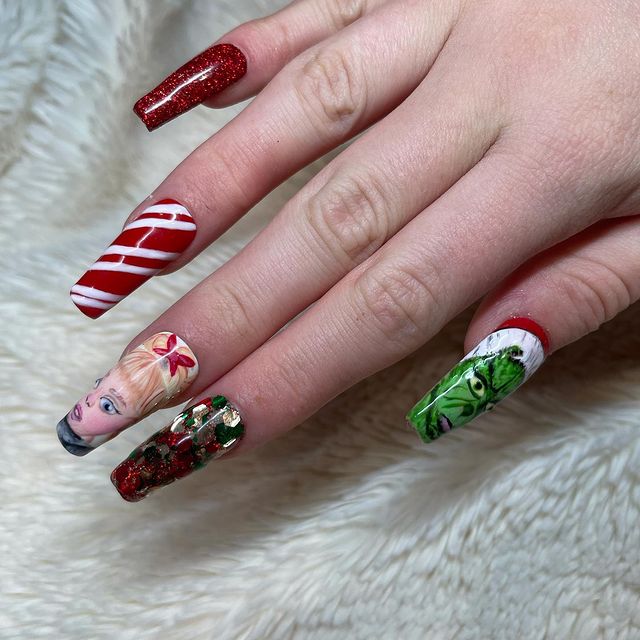 Christmas nails holiday