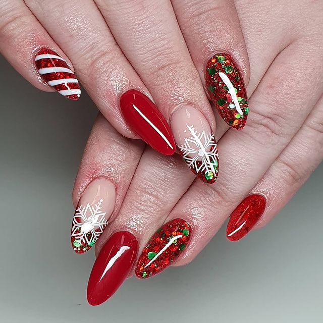 Different Christmas nails