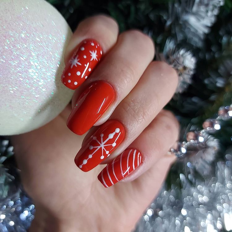 Long Christmas nails