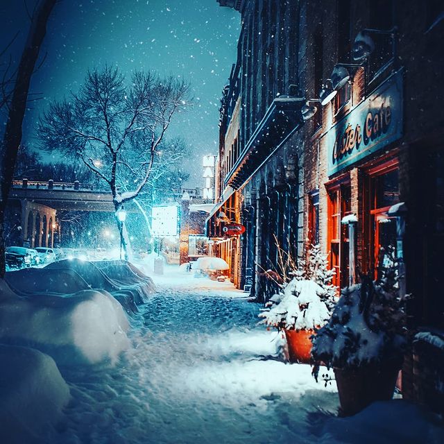 Christmas street night