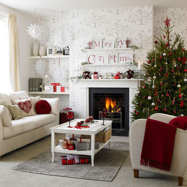 White Christmas room
